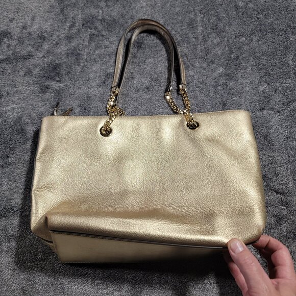 Michael Kors Jet Set Medium Chain Leather Tote Bag - Picture 4 of 5